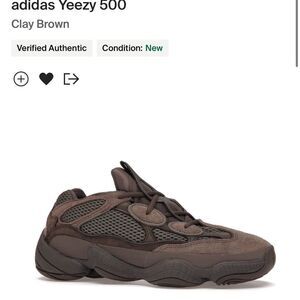 NWT Yeezy mens 5.5 brown